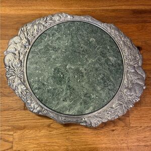 Arthur Court Green Marble Bunny Tray